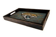 Jacksonville Jaguars Distressed Team Color Wood Tray