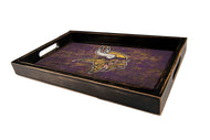 Minnesota Vikings Distressed Team Color Wood Tray