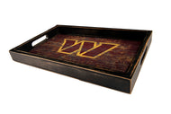 Washington Commanders Distressed Team Color Wood Tray