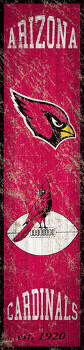 Arizona Cardinals Heritage Banner Vertical Sign - 6