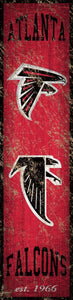 Atlanta Falcons Heritage Banner Vertical Sign - 6"x24"