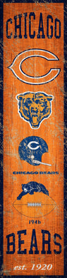 Chicago Bears Heritage Banner Vertical Sign - 6