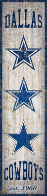 Dallas Cowboys Heritage Banner Vertical Sign - 6