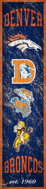 Denver Broncos Heritage Banner Vertical Sign - 6