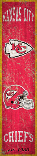 Kansas City Chiefs Heritage Banner Vertical Sign - 6