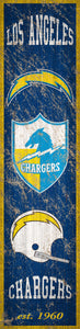 Los Angeles Chargers Heritage Banner Vertical Sign - 6"x24"