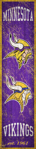 Minnesota Vikings Heritage Banner Vertical Sign - 6"x24"