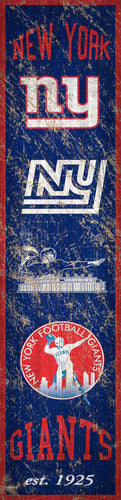 New York Giants Heritage Banner Vertical Sign - 6
