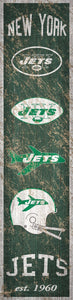 New York Jets Heritage Banner Vertical Sign - 6"x24"