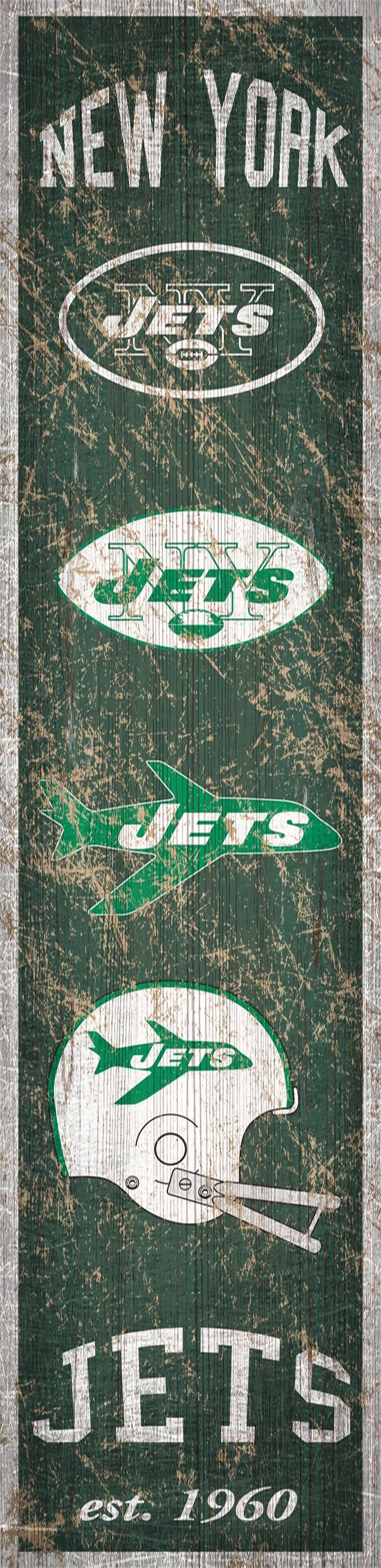 New York Jets Heritage Banner Vertical Sign - 6