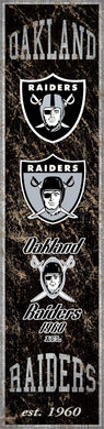 Oakland Raiders Heritage Banner Vertical Sign - 6