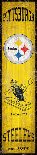 Pittsburgh Steelers Heritage Banner Vertical Sign - 6