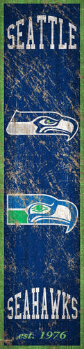 Seattle Seahawks Heritage Banner Vertical Sign - 6