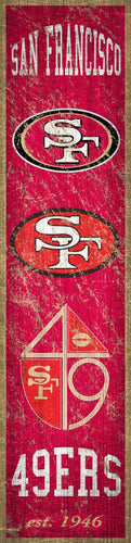 San Francisco 49ers Heritage Banner Vertical Sign - 6