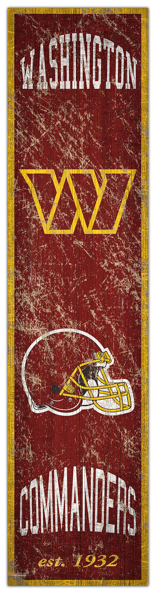 Washington Commanders Heritage Banner Vertical Sign - 6