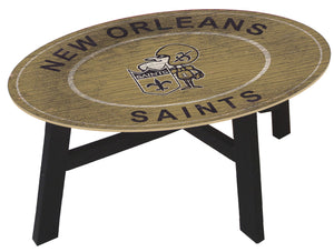 New Orleans Saints Heritage Logo Wood Coffee Table