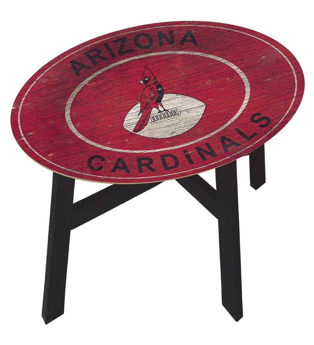Arizona Cardinals Heritage Logo Wood Side Table