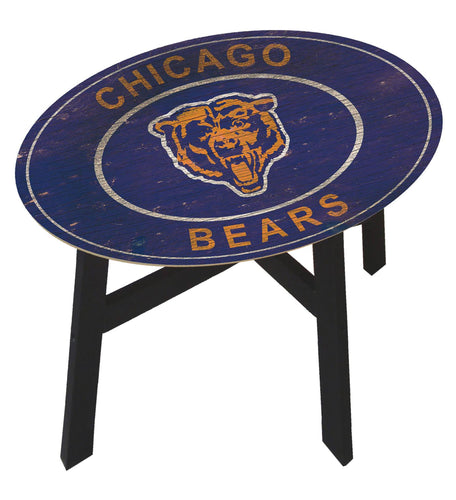 Chicago Bears Heritage Logo Wood Side Table