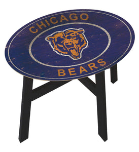 Chicago Bears Heritage Logo Wood Side Table