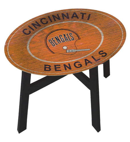 Cincinnati Bengals Heritage Logo Wood Side Table