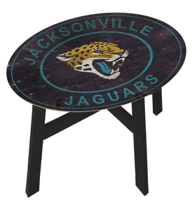 Jacksonville Jaguars Heritage Logo Wood Side Table
