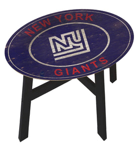 New York Giants Heritage Logo Wood Side Table