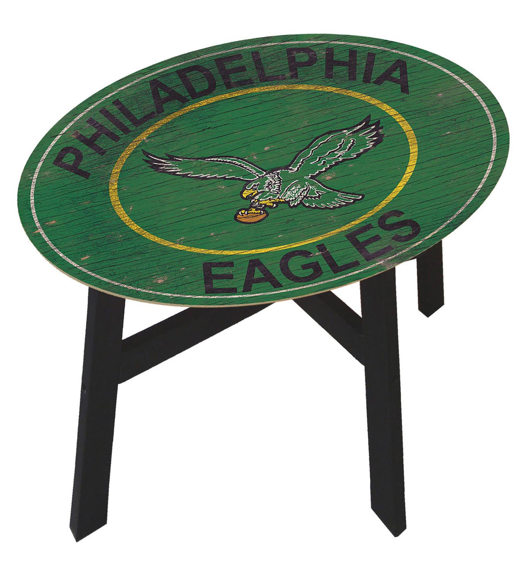 Philadelphia Eagles Heritage Logo Wood Side Table