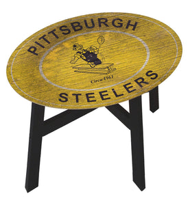 Pittsburgh Steelers Heritage Logo Wood Side Table