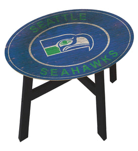 Seattle Seahawks Heritage Logo Wood Side Table