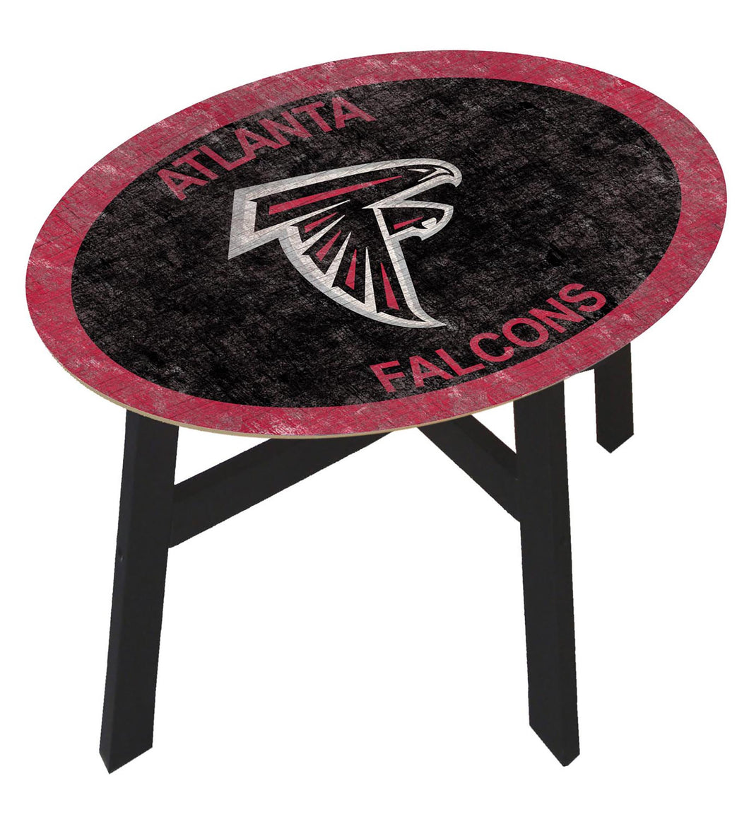 Atlanta Falcons Team Color Wood Side Table
