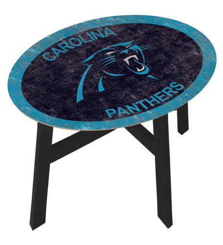 Carolina Panthers Team Color Wood Side Table