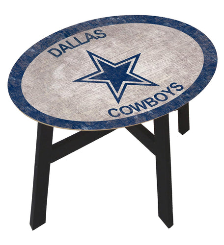 Dallas Cowboys Team Color Wood Side Table