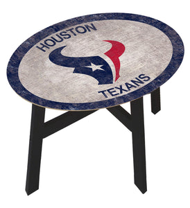 Houston Texans Team Color Wood Side Table
