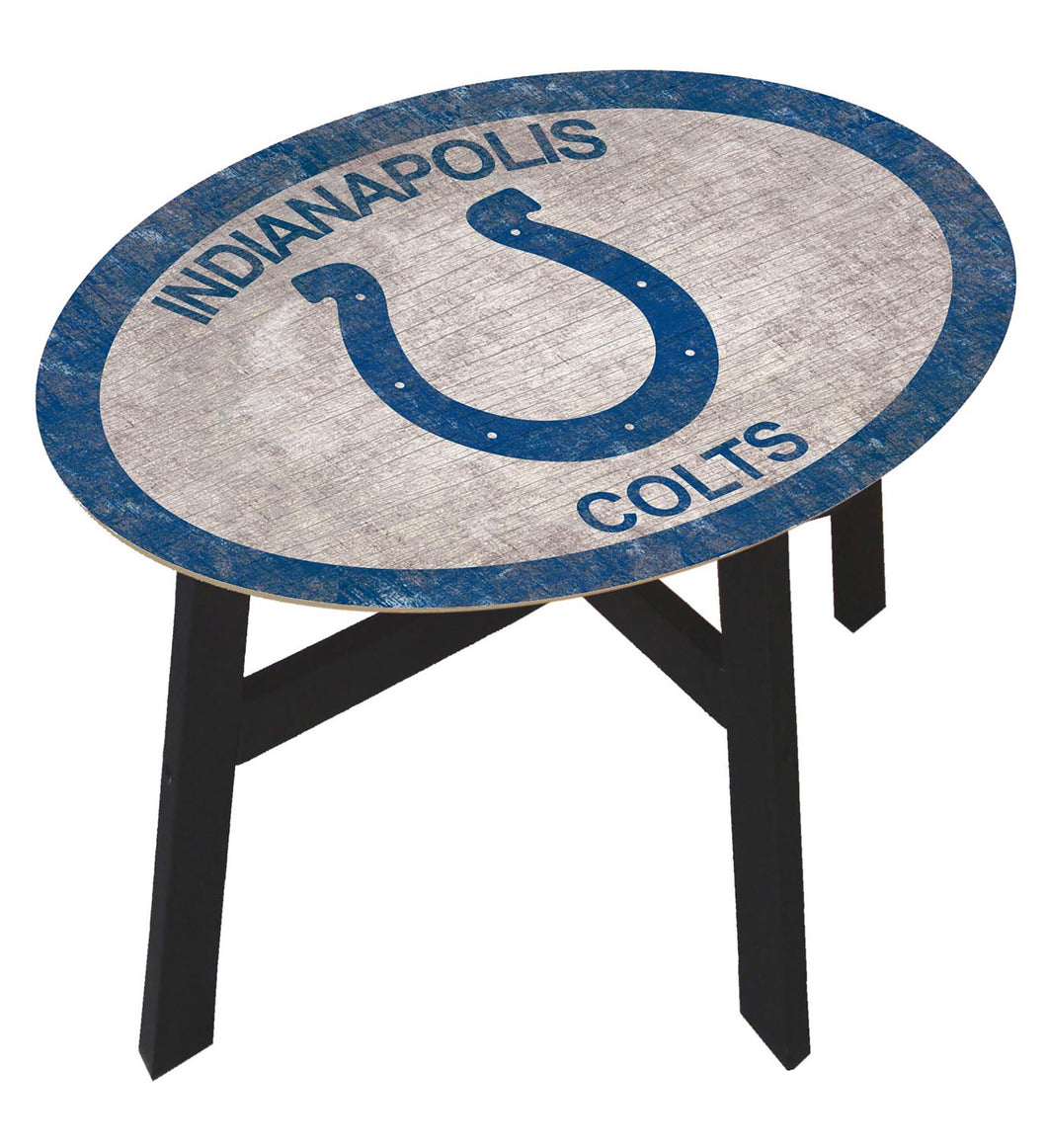 Indianapolis Colts Team Color Wood Side Table