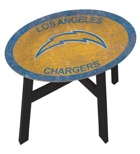 Los Angeles Chargers Team Color Wood Side Table