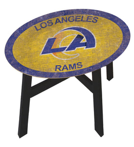 Los Angeles Rams Team Color Wood Side Table
