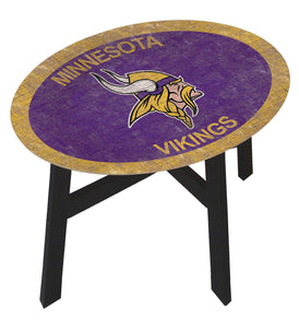 Minnesota Vikings Team Color Wood Side Table