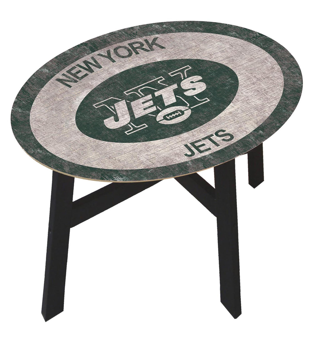 New York Jets Team Color Wood Side Table