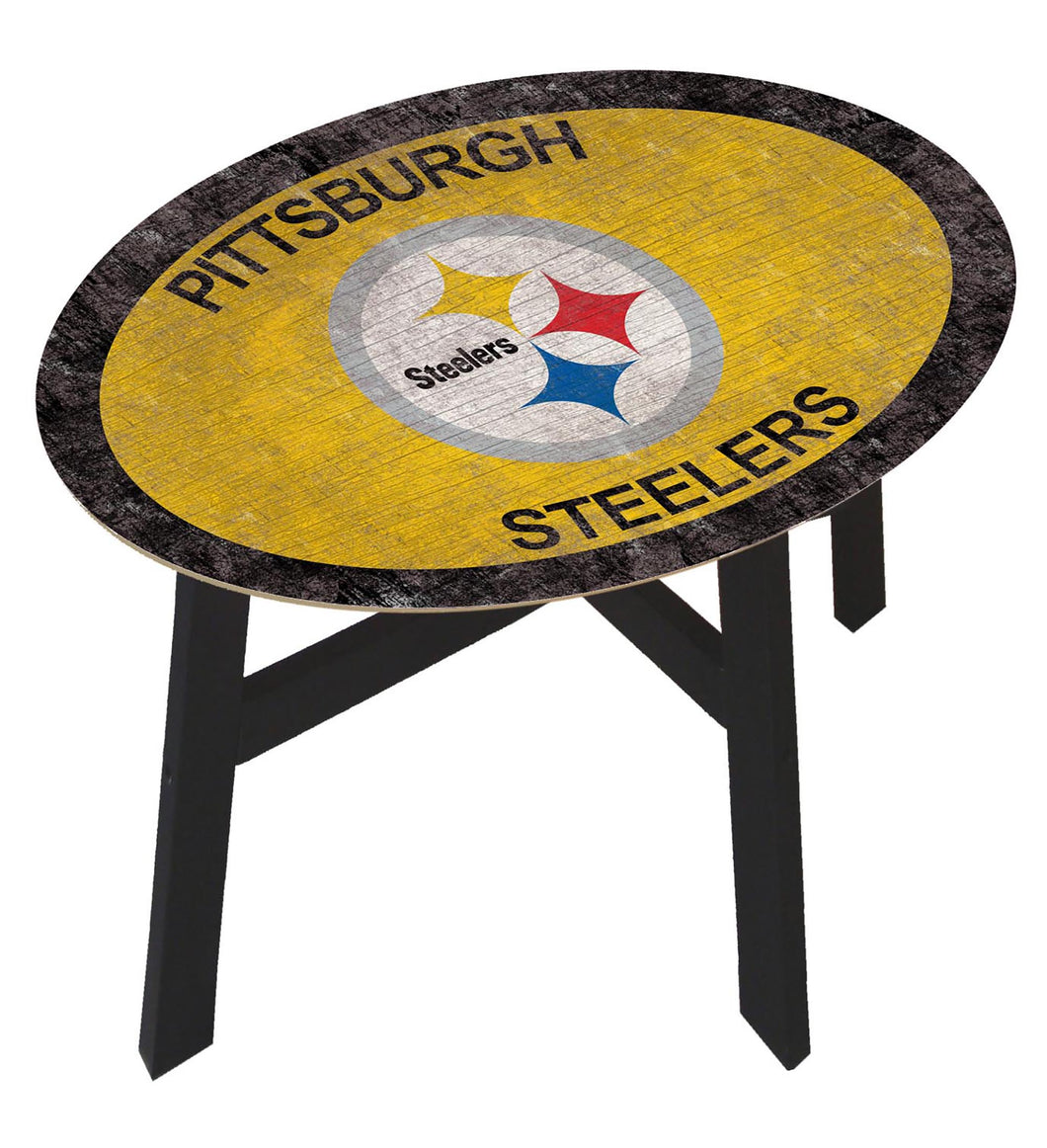 Pittsburgh Steelers Team Color Wood Side Table