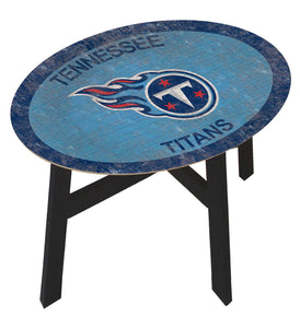 Tennessee Titans Team Color Wood Side Table