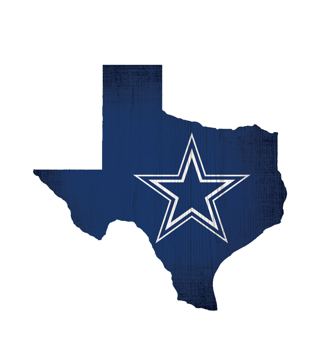 Dallas Cowboys State Wood Sign