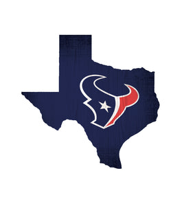 Houston Texans State Wood Sign