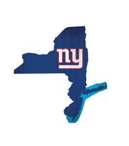 New York Giants State Wood Sign