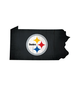 Pittsburgh Steelers State Wood Sign