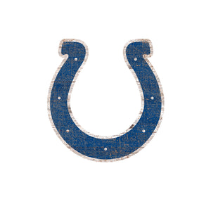 Indianapolis Colts Distressed Logo Cutout Sign