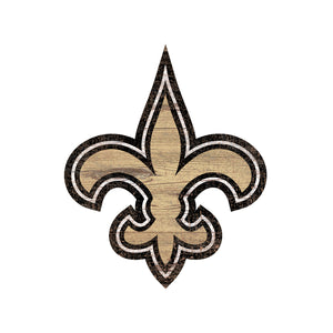 New Orleans Saints Distressed Logo Cutout Sign