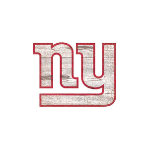 New York Giants Distressed Logo Cutout Sign