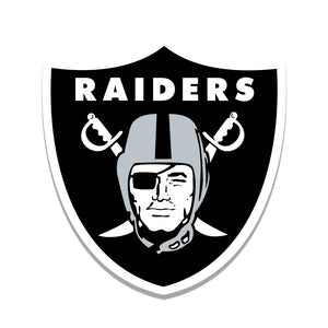 Oakland Raiders Distressed Logo Cutout Sign