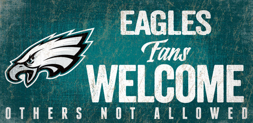 Philadelphia Eagles Fans Welcome Wood Sign 