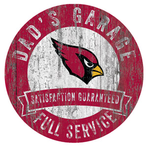 Arizona Cardinals Dad's Garage Sign